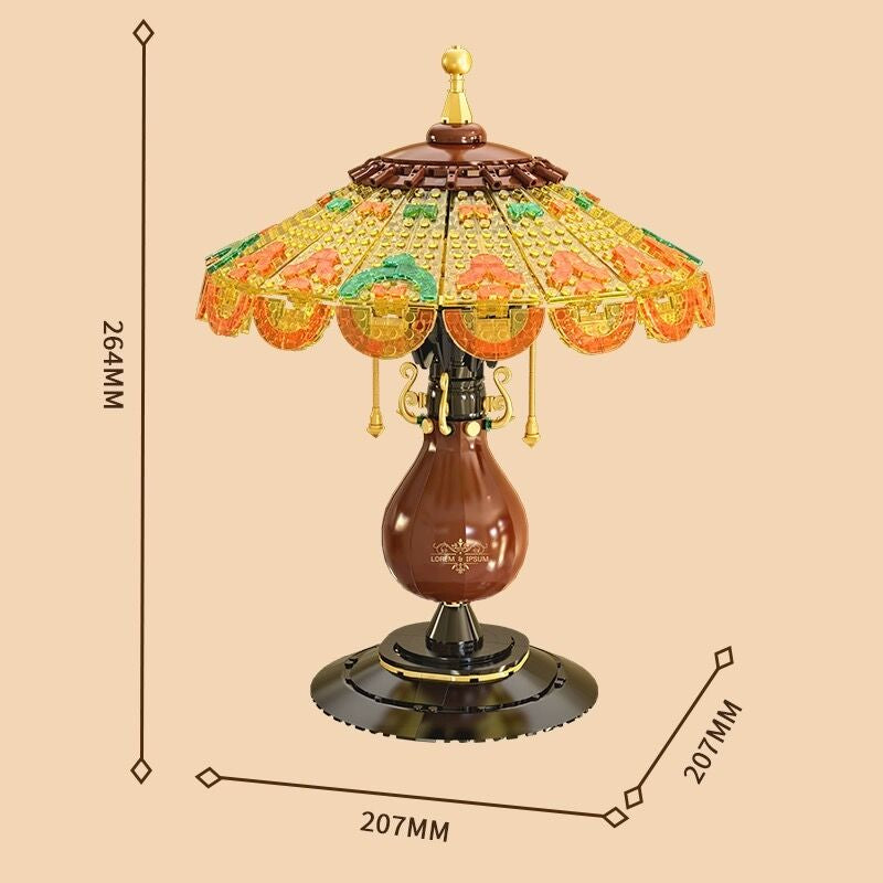 ZHEGAO™ Retro Tischlampe Bausatz - Deko & Kunstmodell