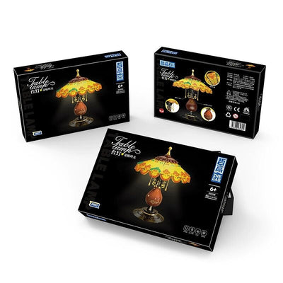ZHEGAO™ Retro Tischlampe Bausatz - Deko & Kunstmodell