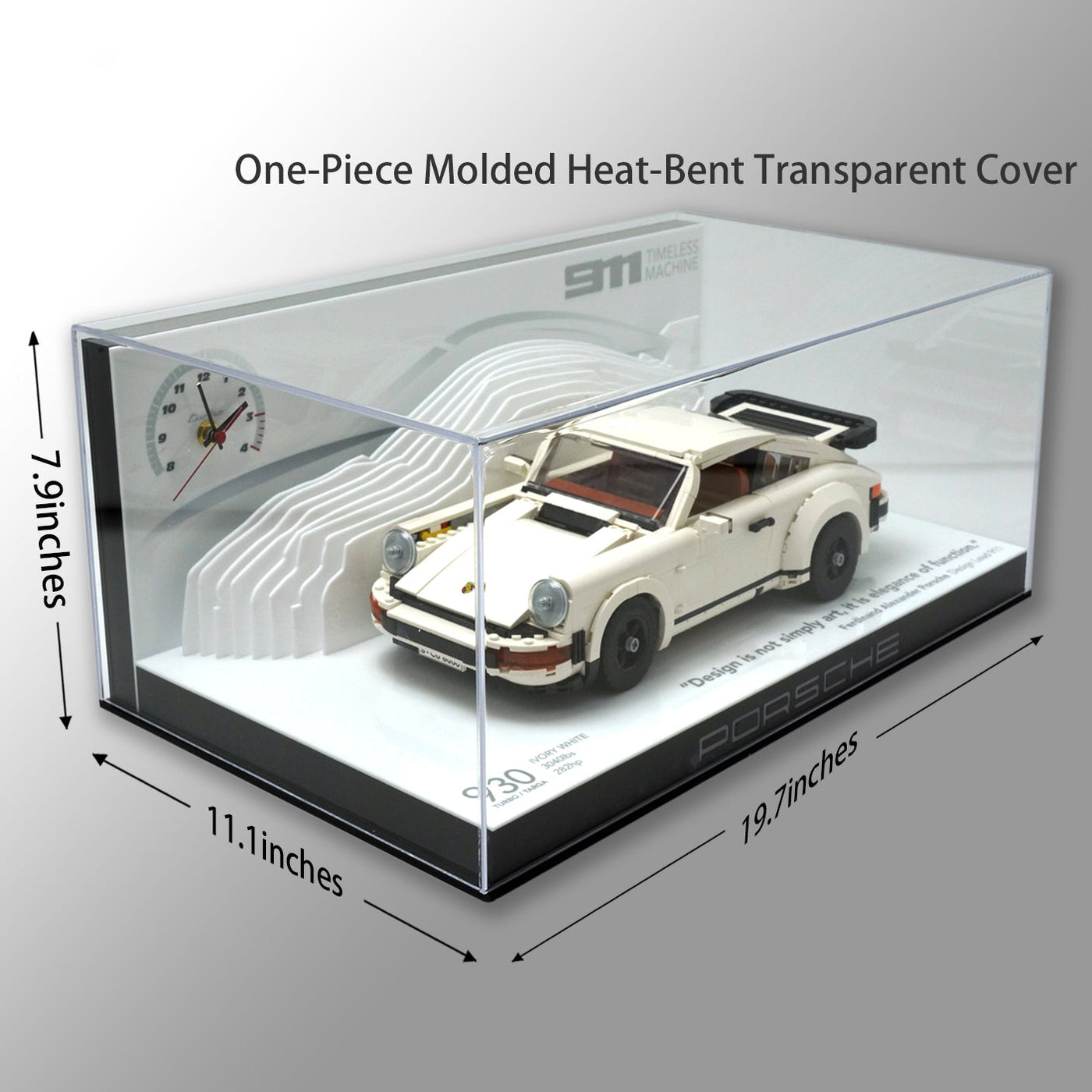 Acryl-Display-Vitrine für LEGO® Porsche 911 (10295)