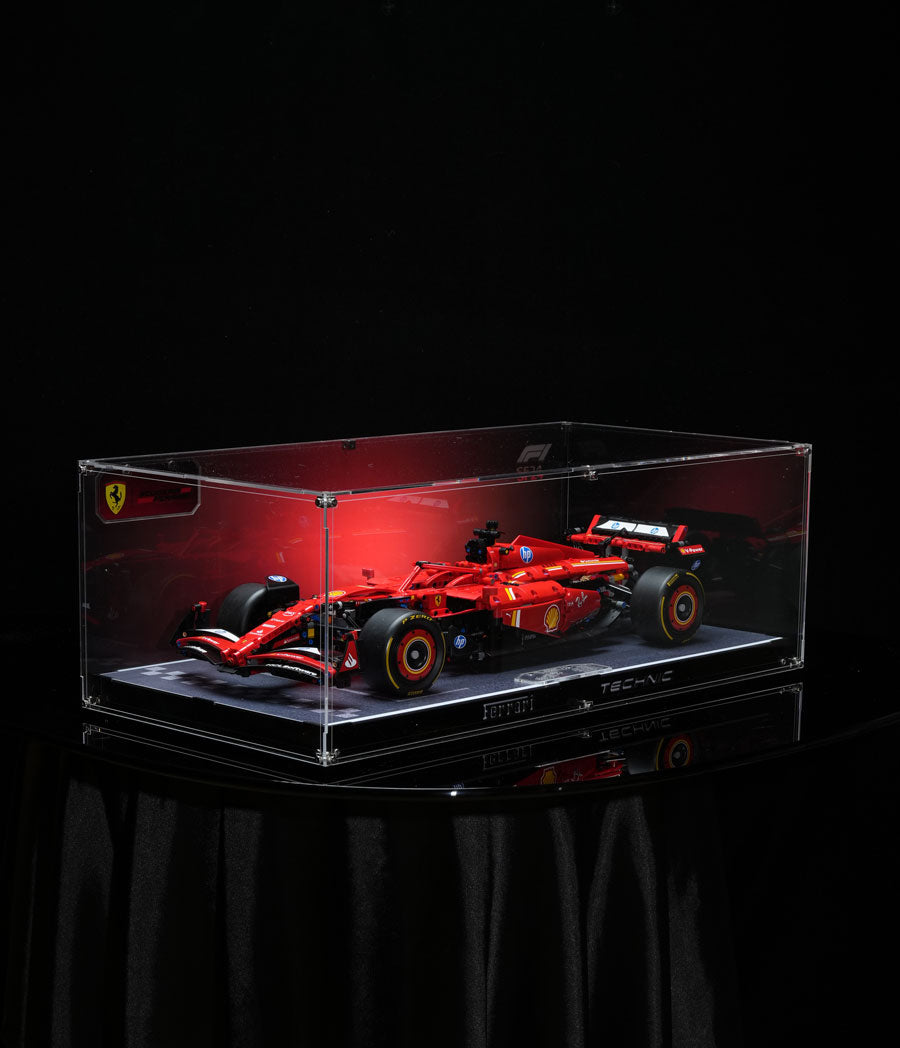 Premium-Display-Vitrine für LEGO® Ferrari F1 SF-24 aus ultra-transparentem Acryl